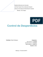 Control de Desperdicios