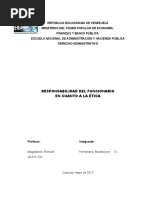 La Etica y Su Responsabilidad en La Vida Publica