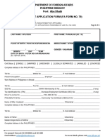 Passport Application Form