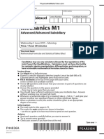 June 2015 (IAL) QP - M1 Edexcel