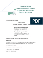 Construcción y Mantenimiento de Puertos y Desembarcaderos para Buques Pesqueros