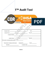 Cor Audit Tool Sample