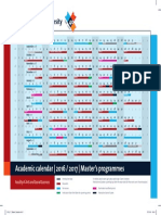 Academic Calendar - 2016 / 2017 - Master's Programmes: Faculty of Arts and Social Sciences