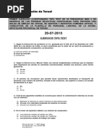 Examen Test Bolsa Oficial 1 Respuestas Correctas