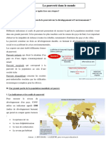 La Pauvretã© Dans Le Monde Â " Cours Â " 5Ã Me Â " GÃ©ographie PDF