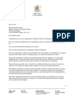 Mandate Letter: British Columbia Ministry of Finance