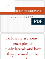 Quadrilaterals in The Real World