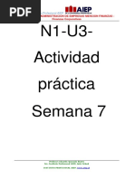 Valorización de Empresa. - Informe FC Semana 7