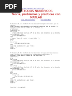 MÉTODOS NUMÉRICOS Teoría, Problemas y Prácticas Con MATLAB