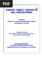 3.6 Guidelines For Electrical Design For SHP Plants Including Switchyard