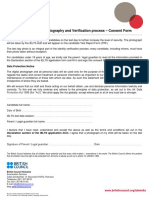 Consent Form Test Day Photo and Verification Process 0