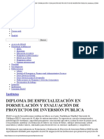 Diploma de Especialización en Formulación y Evaluación de Proyectos de Inversión Publica - Institutos - Esan