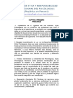 Código de Ética y Responsabilidad PANAMÁ