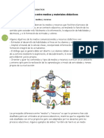 Diferencia Entre Medios y Materiales Didácticos