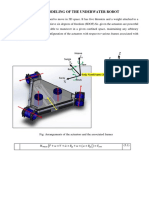 Mathematical Modeling of The Underwater Robot: Earth Fixed Frame (E) ( (E) Body Fixed Frame (A)