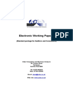 Audit Working Paper Standard