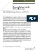 Impact of Native Plants On Bird and Butterfly Biodiversity in Suburban Landscapes