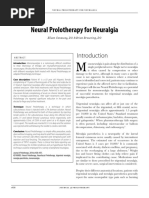 Neural Prolotherapy For Neuralgia