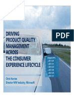 Driving Product Quality Management Across The Consumer Experience Lifecycle