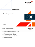 Boiler Coal Combustion: Operation Perspective