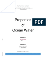 Properties of Ocean Water