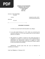 Plaintiff,: Republic of The Philippines Regional Trial Court 7 Judicial Region Branch 12 Cebu City