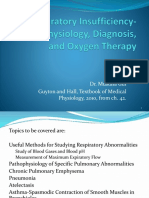 42 Respiratory Insufficiency-Pathophysiology, Diagnosis, Oxygen Therapy