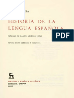 Historia de La Lengua Espanola Lapesa Rafael 1981 PDF