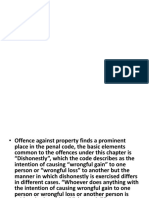 Offence Against Property