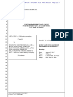 Apple V Samsung - Joint Case Management Statement