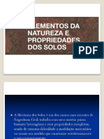 Aula 2 Elementos Da Natureza e Propriedade Dos Solos PDF