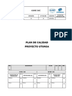 Utunsa-Sgc-Pln-001 Plan de Calidad Metal Mecánico