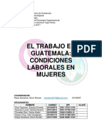 Condiciones Laborales de Las Mujeres en Guatemala