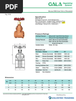 1 Gala Bronze Gate Nrs Valve Fig 3152