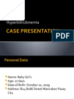 Hyperbilirubinemia Case Presentation