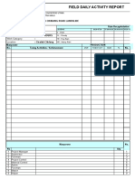 Form Daily Activity Report