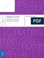 Álgebra Lineal Apuntes de Teoría Y Ejercicios Resueltos - José Manuel Salazar PDF