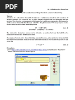 Lab 10 Radioactive Decay Law