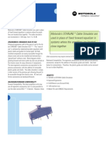 Motorola's STARLINE Cable Simulator Are Used in Place of Fixed Forward Equalizer in Systems Where The Amplifiers Are Located Close Together