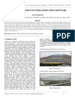 Analysis and Design of Steel Dome Using Software: Anuj Chandiwala