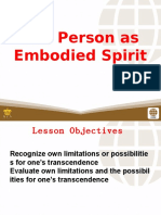 3 The Person As Embodied Spirit