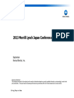 2013 Merrill Lynch Japan Conference 2013 Merrill Lynch Japan Conference