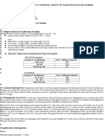 Ipqc Various Dosage Forms