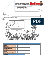 Diagnostico 4to Primaria Examen