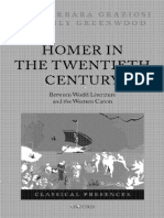 Graziosi/Haubold (Ed.), Homer in The Twentieth Century