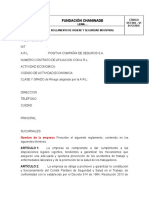 Formato Reglamento de Higiene y Seguridad Industrial