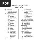 Esquema de Proyecto de Inversión