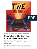 TIME Magazine - Scientology - The Thriving Cult of Greed and Power