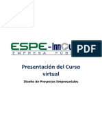 Presentación Curso Diseño Pry Empresariales