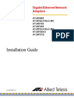 Installation Guide: Gigabit Ethernet Network Adapters